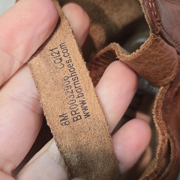 Born Women Brown Leather Woven Sandals Zip Back Sandals Shoes Sz 8M - Picture 13 of 13